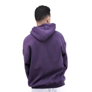 M24TS638-Oversized Men's Sweatshirt with Hood and Print