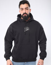 M24TS640-Oversized Men's Sweatshirt with Hood and Print