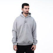 M24TS640-Oversized Men's Sweatshirt with Hood and Print