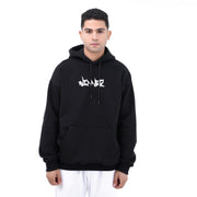 M24TS641-Oversized Men's Sweatshirt with Hood and Print