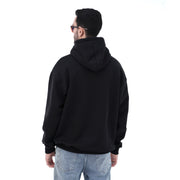 M24TS641-Oversized Men's Sweatshirt with Hood and Print