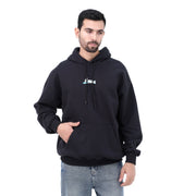 M24TS643-Oversized Men's Sweatshirt with Hood and Print