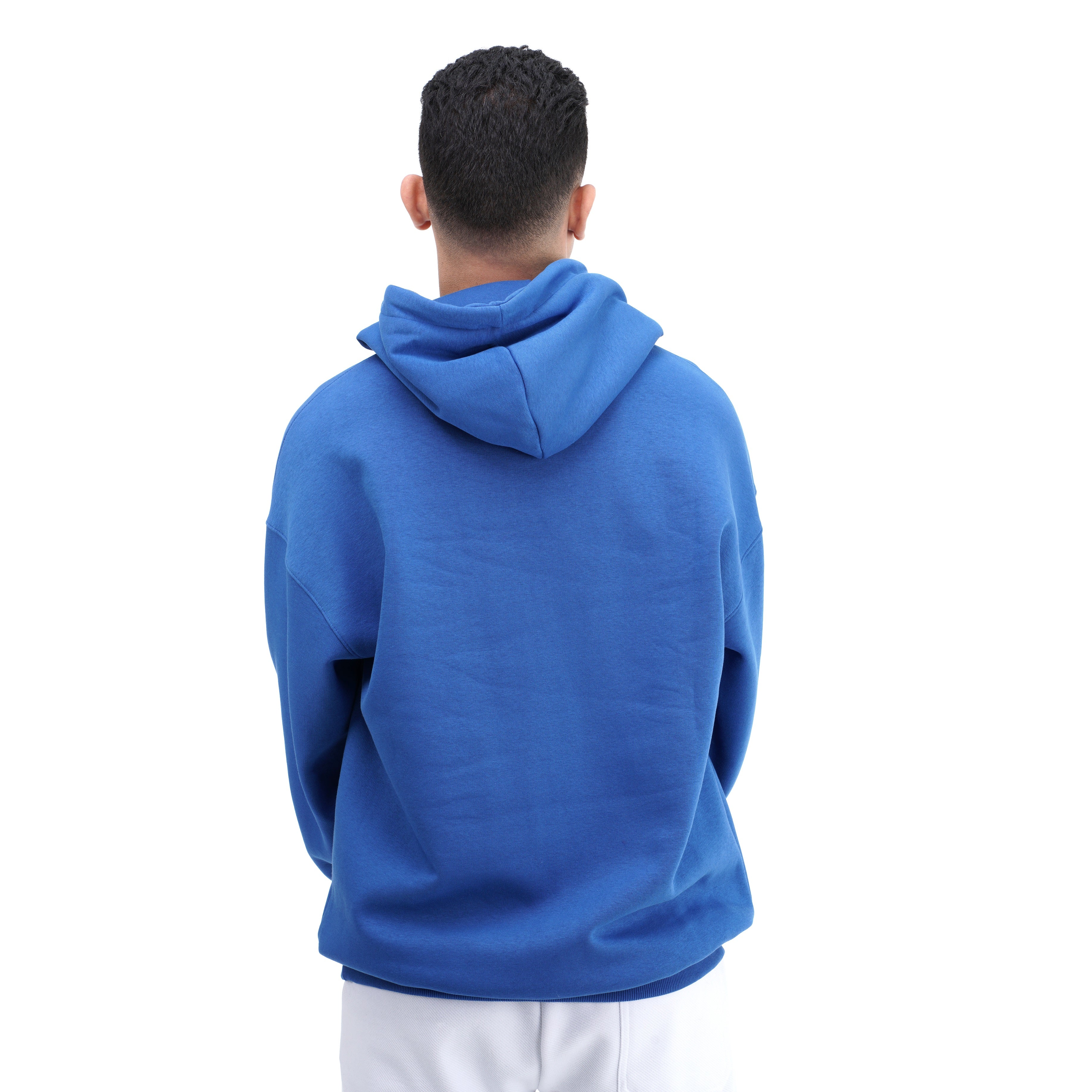 M24TS645-Oversized Men's Sweatshirt with Hood and Print