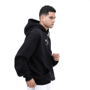 M24TS650-Oversized Men's Sweatshirt with Hood and Print