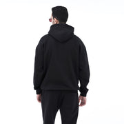 M24TS651-Oversized Men's Sweatshirt with Hood and Print