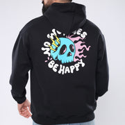 M24TS655-Oversized Men's Sweatshirt with Hood and Print