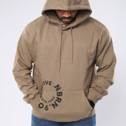 M24TS656-Oversized Men's Sweatshirt with Hood and Print