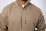 M24TS656-Oversized Men's Sweatshirt with Hood and Print