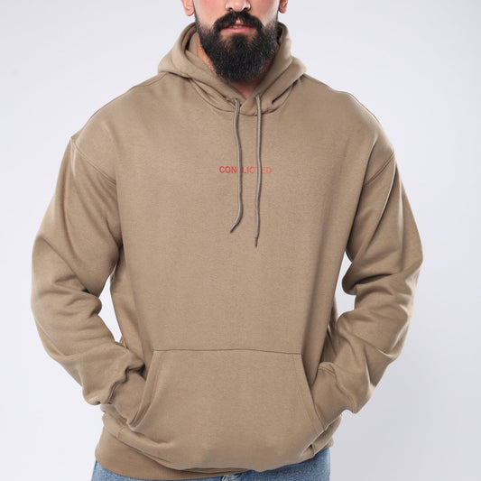 M24TS660-سويت شيرت رجالي كبير الحجم بغطاء رأس وطبعة 