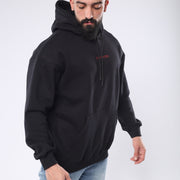 M24TS660-Oversized Men's Sweatshirt with Hood and Print