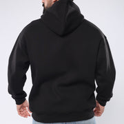 M24TS662-Oversized Men's Sweatshirt with Hood and Print