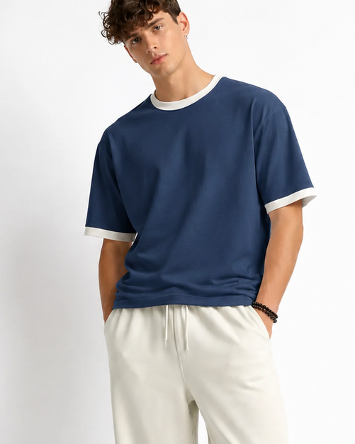 M26TH821-Men's Box Fit T-Shirt – Premium Oversized Fit | New Born