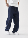 M26JN203-Men's Classic Regular Fit Denim Jeans - Navy