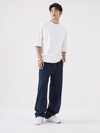 M26JN203-Men's Classic Regular Fit Denim Jeans - Navy