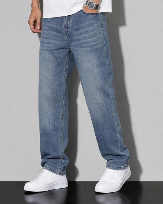 M25JN215-بنطلون جينز  (STRAIGHT FIT, Five Pocket )