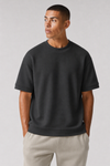 M26TH813-Premium Cotton Jacquard Boxy Fit T-Shirt