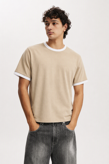 M26TH822-Men's Boxy Fit T-Shirt – Premium Oversized Fit | New Born
