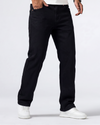 M26JN200-Men's Classic Regular Fit Denim Jeans - Dark Black