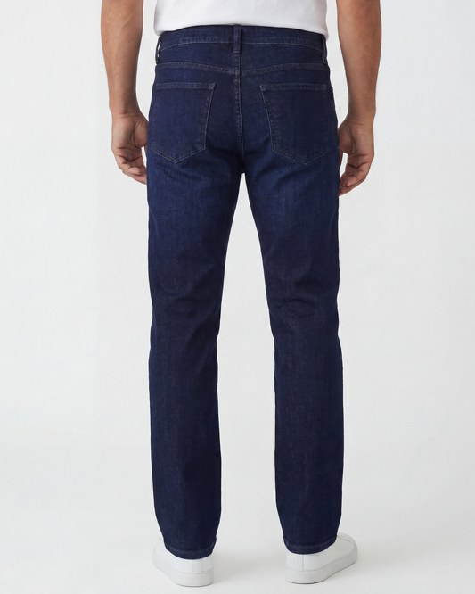 M26JN201-Men's Classic Regular Fit Denim Jeans - Navy