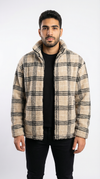 M25GA011-men's jacket made of fur material with a zipper