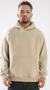 M26TS600-Solid color oversized sweatshirt with hoodie