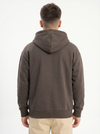M26TS601-Oversized sweatshirt in solid colors with hoodie and zipper