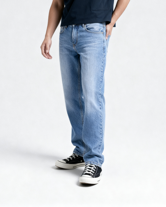 M25JN213-بنطلون جينز  (STRAIGHT FIT, Five Pocket )
