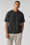 M26TH813-Premium Cotton Jacquard Boxy Fit T-Shirt