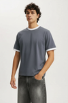 M26TH822-Men's Boxy Fit T-Shirt – Premium Oversized Fit | New Born