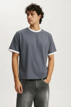 M26TH822-Men's Boxy Fit T-Shirt – Premium Oversized Fit | New Born