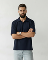 M26TH800-Men's Boxy Fit Polo Shirt – Premium Casual Style | New Born