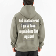 M25TS635-Men's sweatshirt, oversize, Melton material, printed