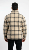 M25GA011-men's jacket made of fur material with a zipper