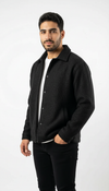 M25GA017-men's jacket made of fur material with a zipper