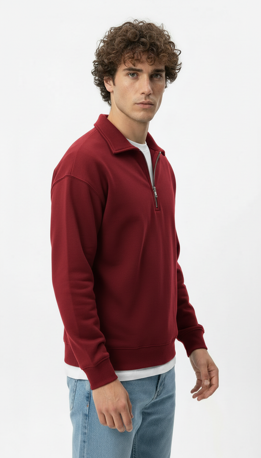 M26TS605-Sweatshirt with collar