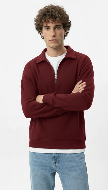 M26TS605-Sweatshirt with collar