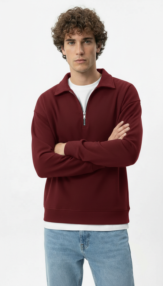 M26TS605-Sweatshirt with collar