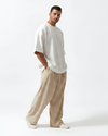 M26TH813-Premium Cotton Jacquard Boxy Fit T-Shirt