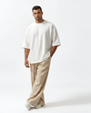 M26TH813-Premium Cotton Jacquard Boxy Fit T-Shirt