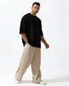 M26TH813-Premium Cotton Jacquard Boxy Fit T-Shirt