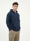 M26TS601-Oversized sweatshirt in solid colors with hoodie and zipper