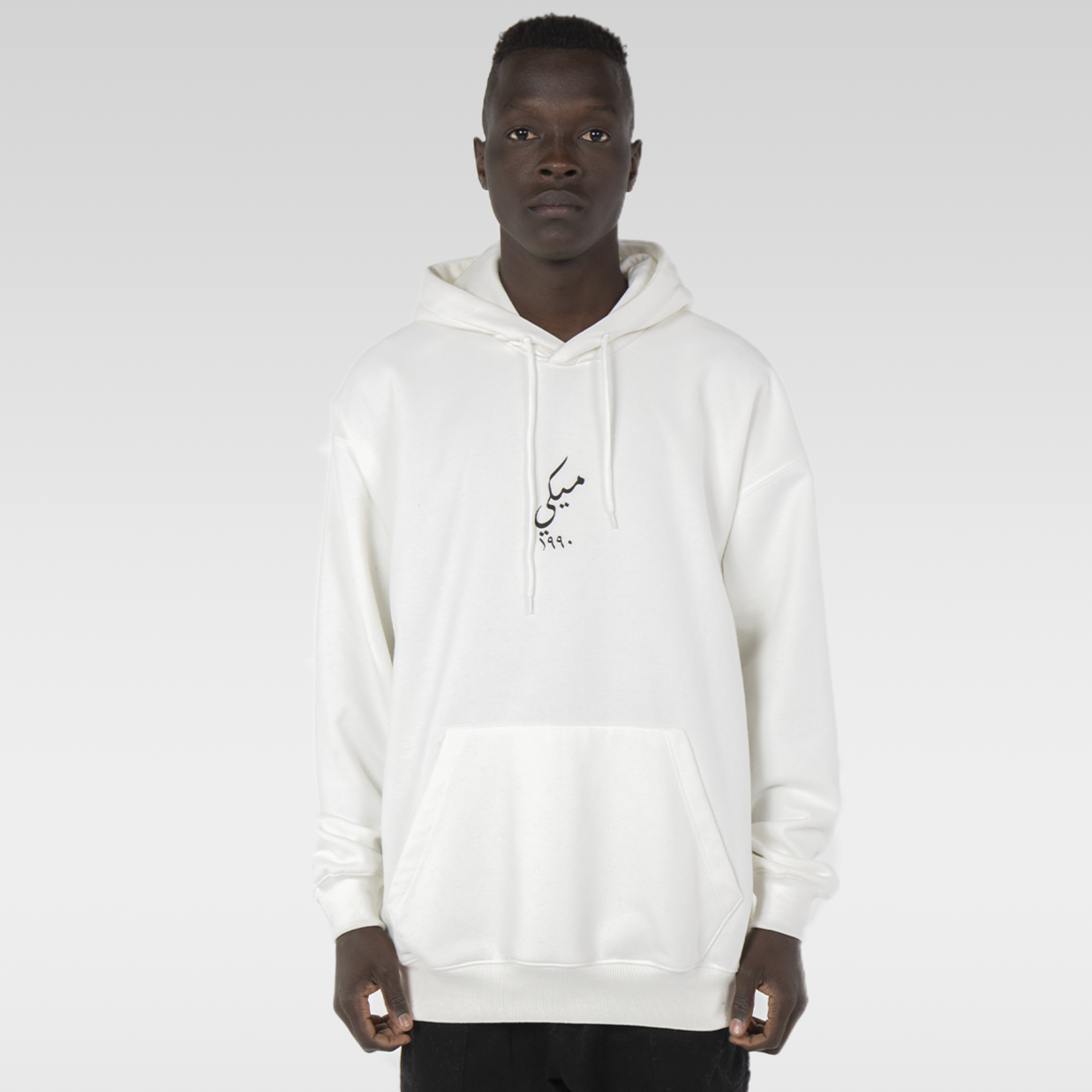 M23TS632-Graphic Oversized Hoodie