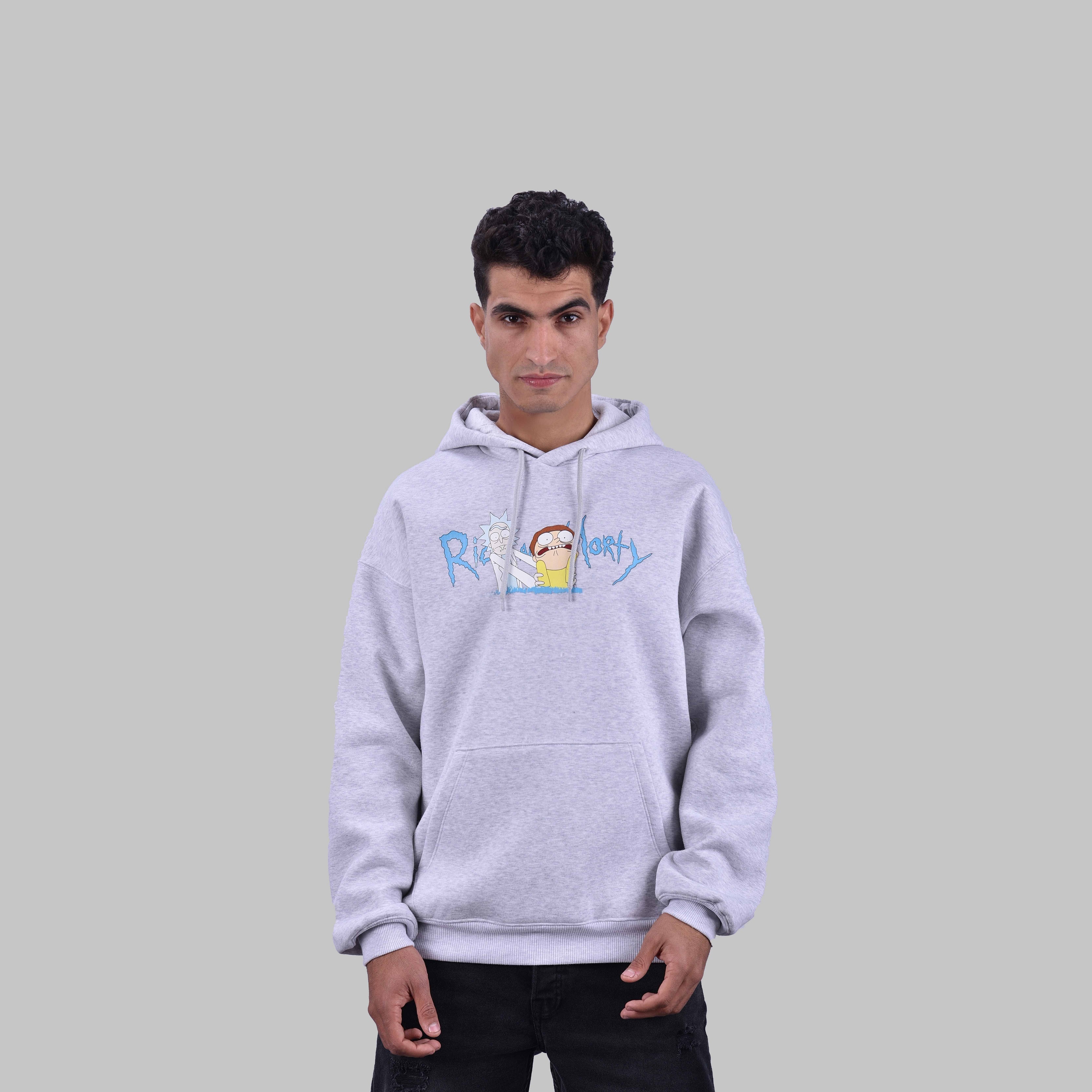 M23TS641-Graphic Oversized Hoodie